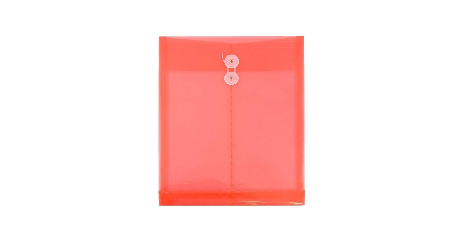 Polyfile- Foolscap with String (Red)