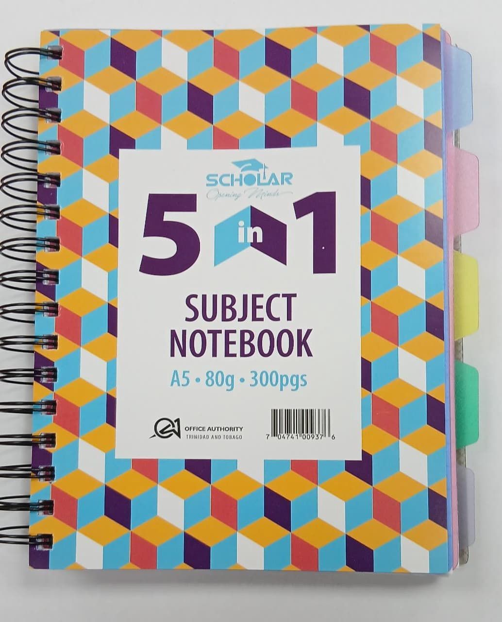 Notebook- A5 5 in 1 (300 pages) Notebook- A5 5 in 1 (300 pages)