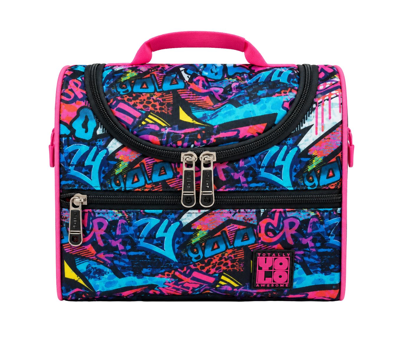 Yolo Lunch Bag- Colourful Graffiti