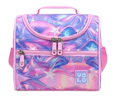 Yolo Lunch Bag- Purple Abstract (Stars)