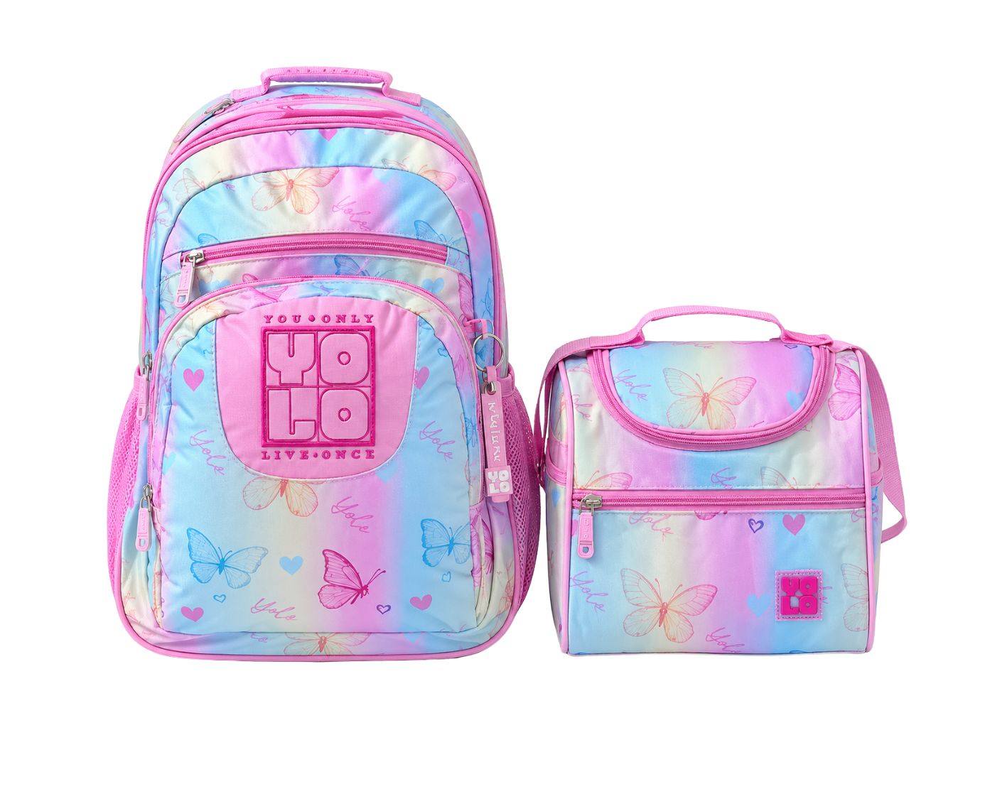 Yolo Backpack and Lunch Bag Combo - Butterflies Yolo Backpack and Lunch Bag Combo - Butterflies