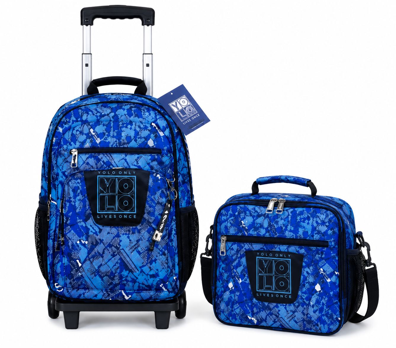 Yolo Trolley Bag and Lunch Bag Combo - Girl