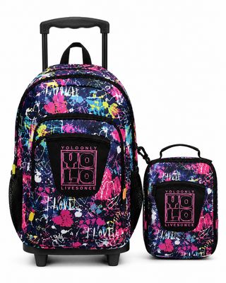 Yolo Trolley Bag and Lunch Bag Combo - Graffiti Yolo Trolley Bag and Lunch Bag Combo - Graffiti