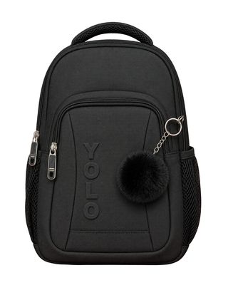 Yolo Mini Backpack - Black (Pompom)