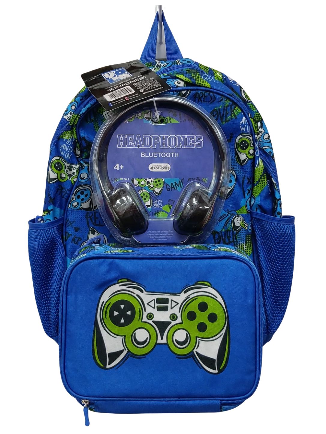 Yolo Backpack and Lunch Bag with Headphones - Gaming Yolo Backpack and Lunch Bag with Headphones - Gaming