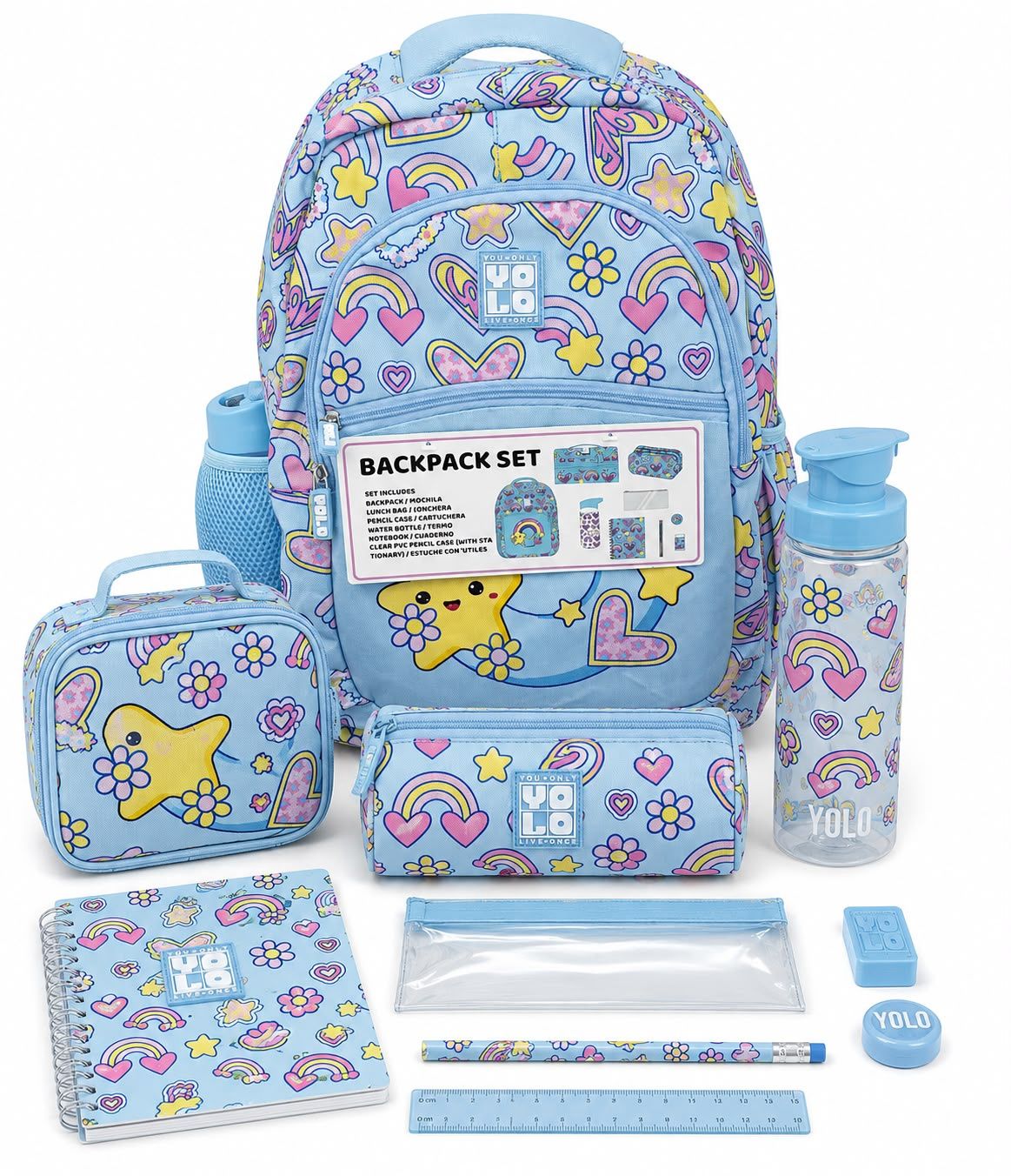 Yolo Backpack Set - Girls