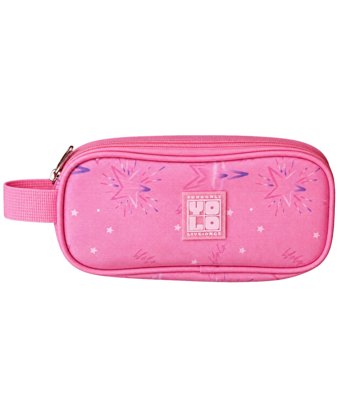 Yolo Pencil Case - Pink Stars