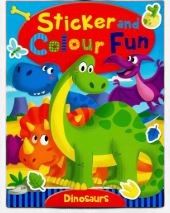 Sticker And Colour Fun- Dinosaur Sticker And Colour Fun- Dinosaur