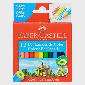 Colour Pencils 12's short (Faber Castell) Colour Pencils 12's short (Faber Castell)