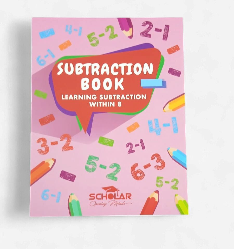 Subtraction Book- Learning Subtraction Within 8