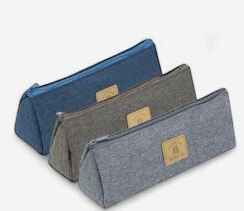 Pencil Case Denim Triangular 9" (Deli)