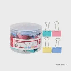 Binder Clips- 24pcs  Coloured (1 1/4")