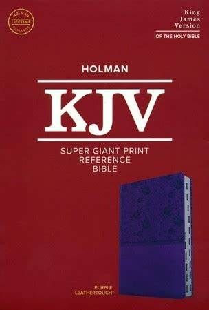 The Holy Bible- Purple Holman King James Bibles ( Super Giant Print) The Holy Bible- Purple Holman King James Bibles ( Super Giant Print)