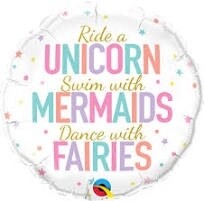 18" Unicorns Mermaids Fairies