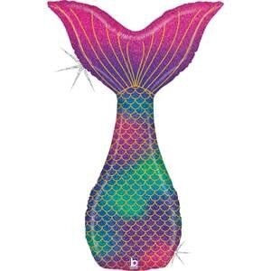46" Glitter Mermaid Tail