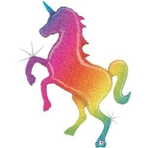 54" Unicorn Rainbow Glitter