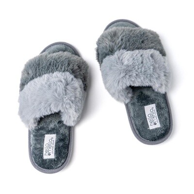 Puff Slippers Grey S/M