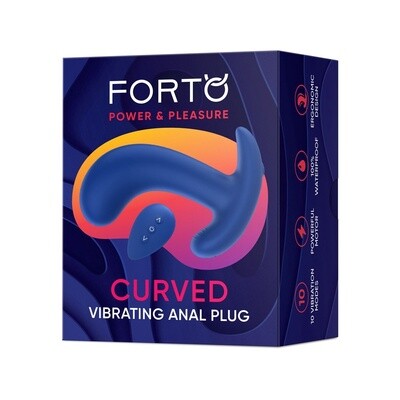 Forto Curved Vibrating Anal Plug