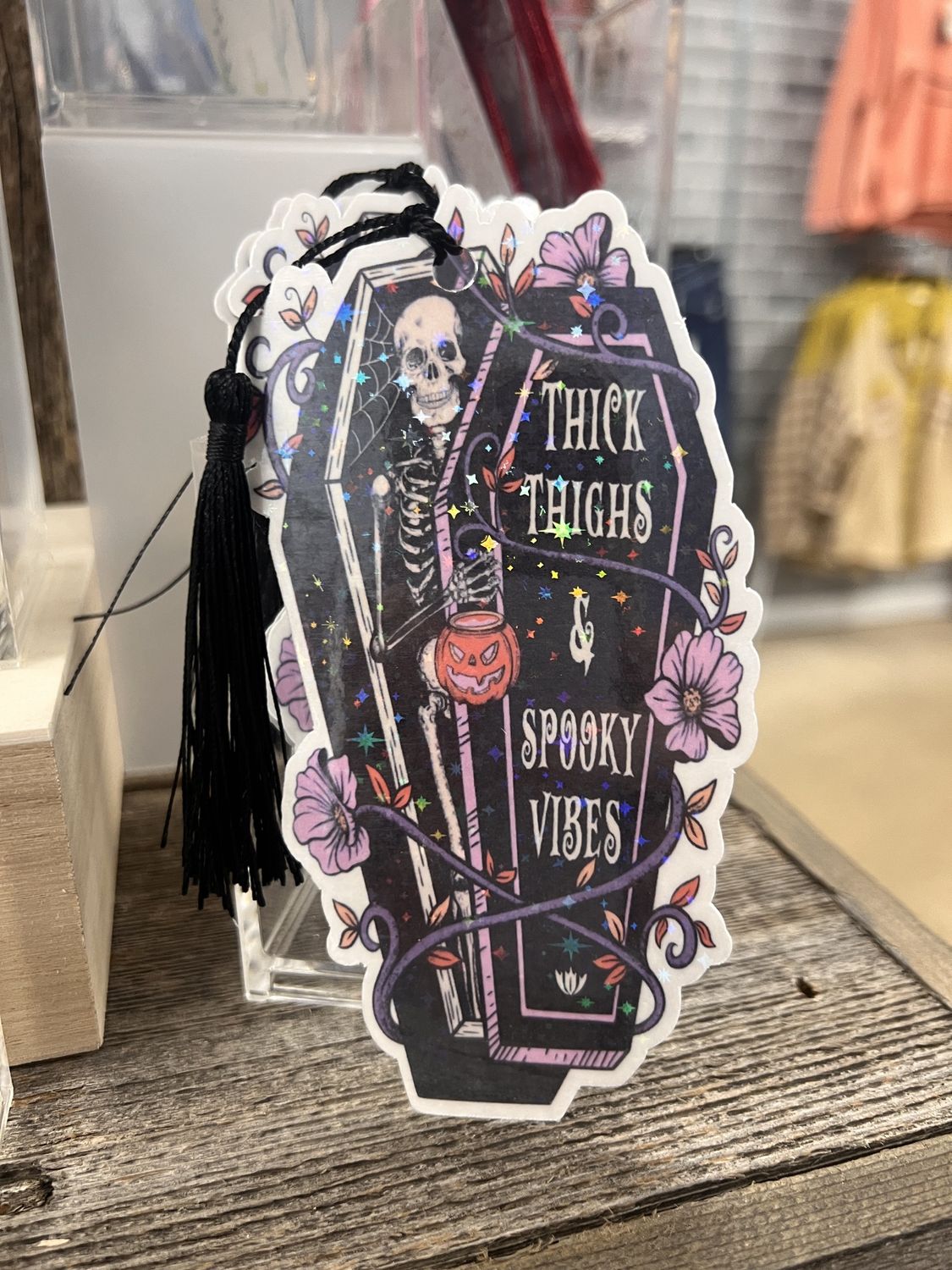 “Thick Thighs &amp; Spooky Vibes” Bookmark