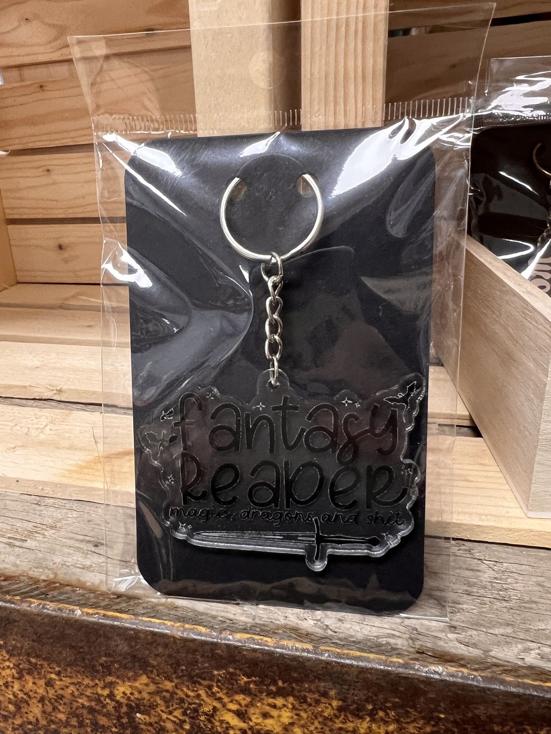 Fantasy Reader Keyring