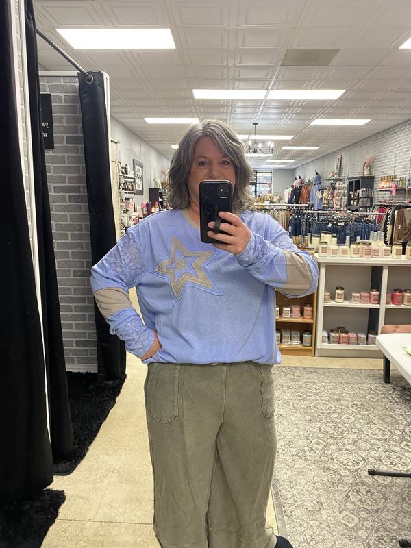 Blue star top