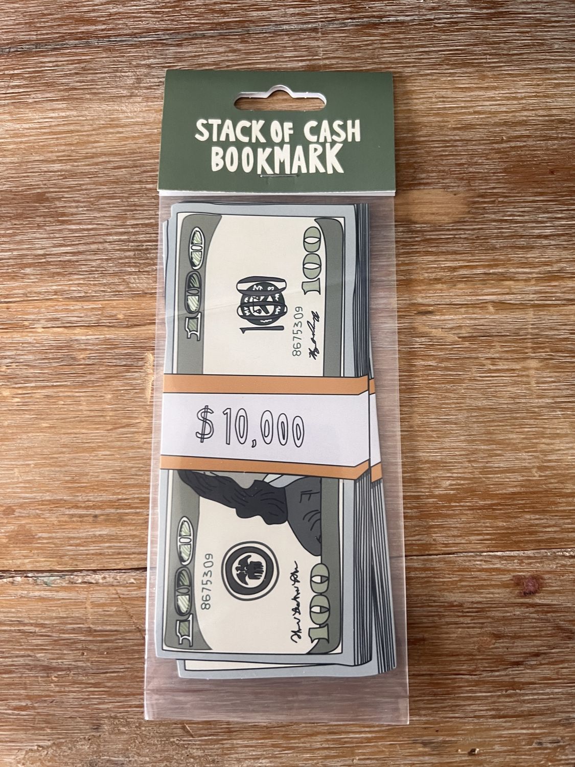 Stack of Cash Bookmark