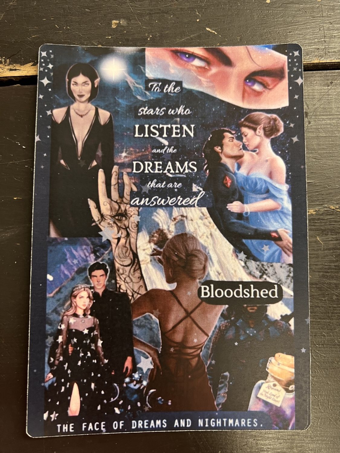 “To the stars who listen” Kindle Bookmark