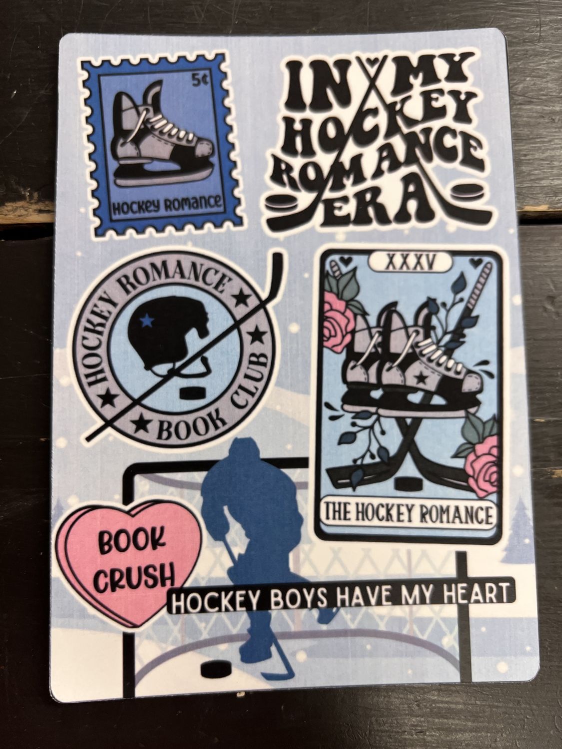 “In my hockey romance era” Kindle Bookmark