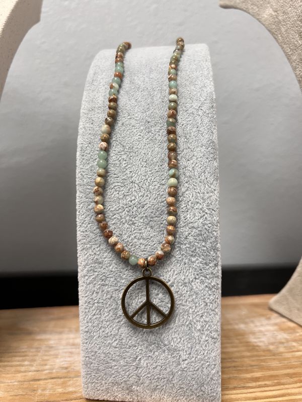 Peace jasper necklace