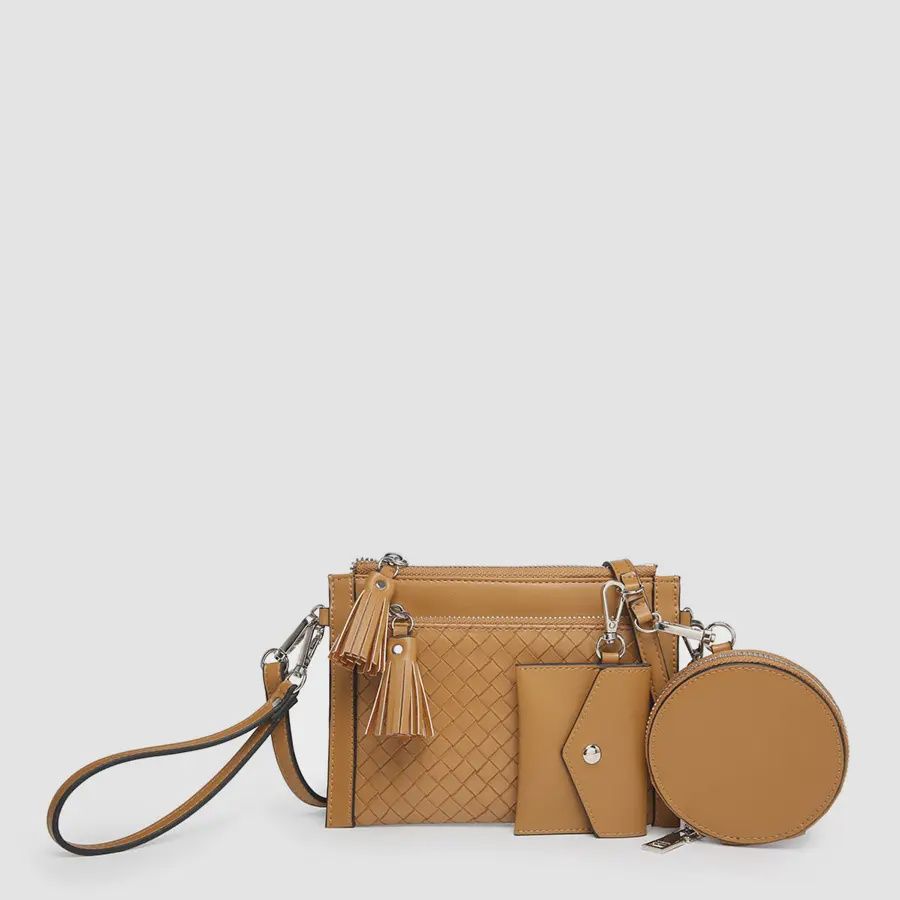 Mirabel Woven Double Zip Crossbody/Wallet