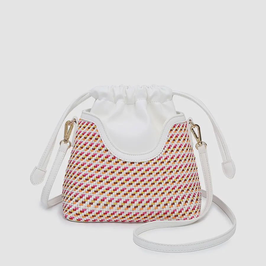 Juniper Woven Bag- Pink