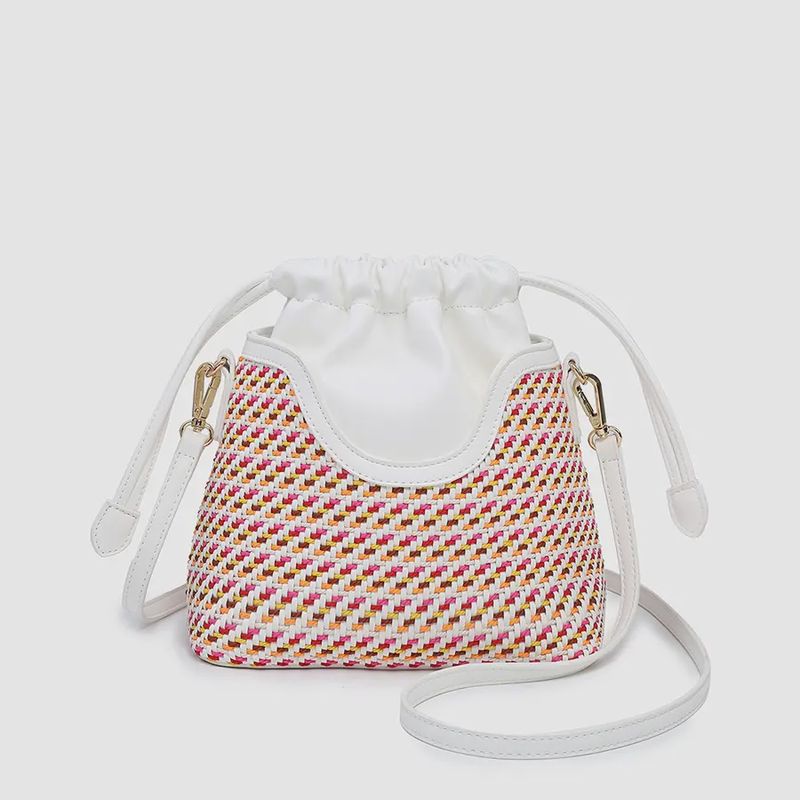 Juniper Woven Bag- Pink