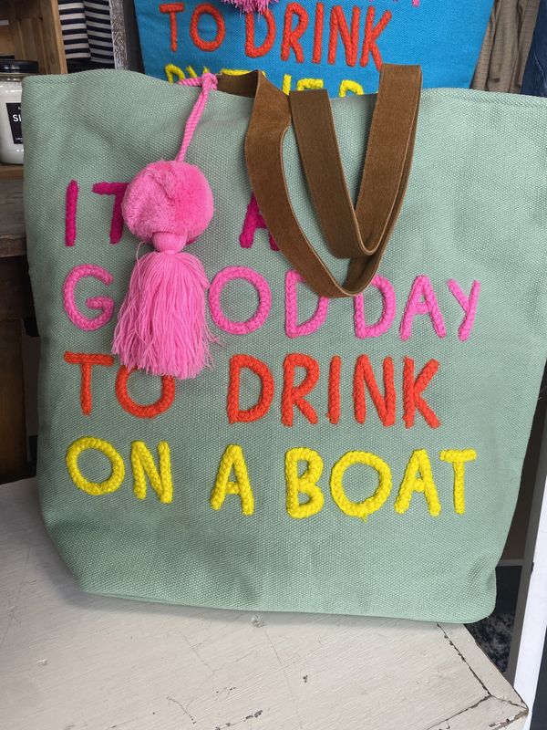 Drink on a boat tote