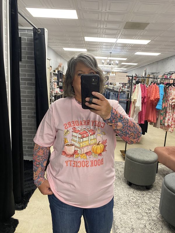 Cozy read tee