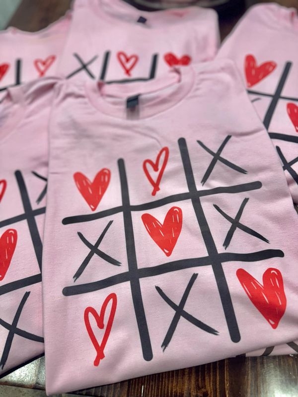Tic tac toe tee
