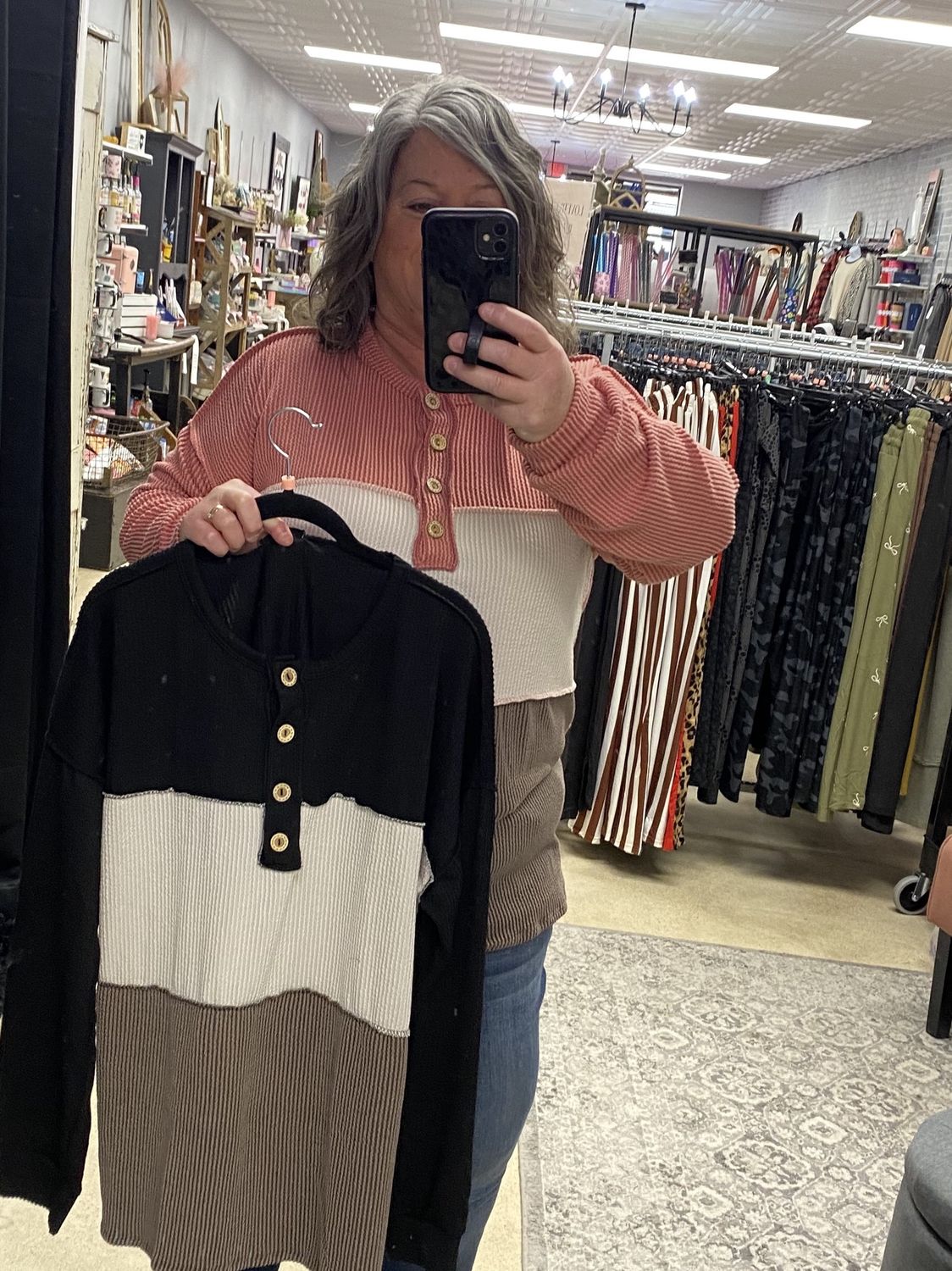 Rose Mauve Block top