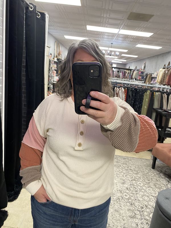 Oatmeal Block sleeve