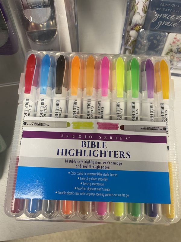 Bible highlighters 10 pk