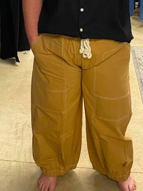 Balloon cotton pants