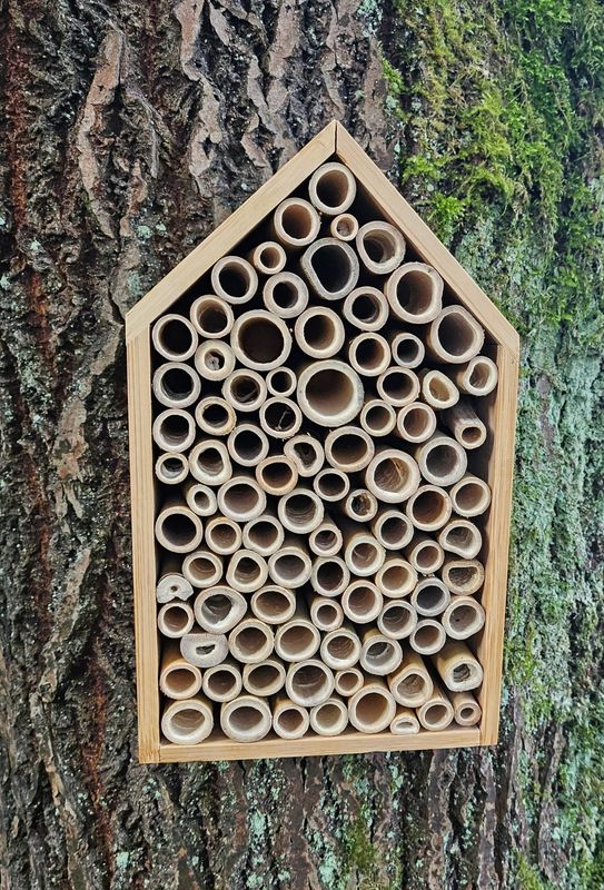 ​Insektenhotel für Bienen 25x15x11 cm, Bambus