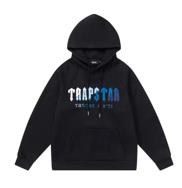 Black/White/Baby Blue/Blue Y2K Drill Hoodie