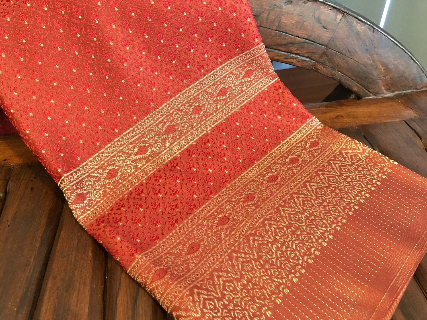 Thai Traditional woven Textile/Fabric - Red