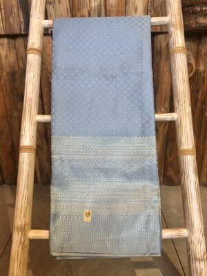 Thai Traditional woven Textile/Fabric - Light Blue