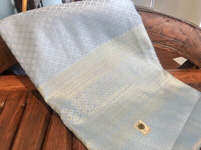 Thai Traditional woven Textile/Fabric - Light Blue