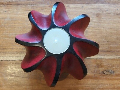 Handmade wooden tealight candle holder