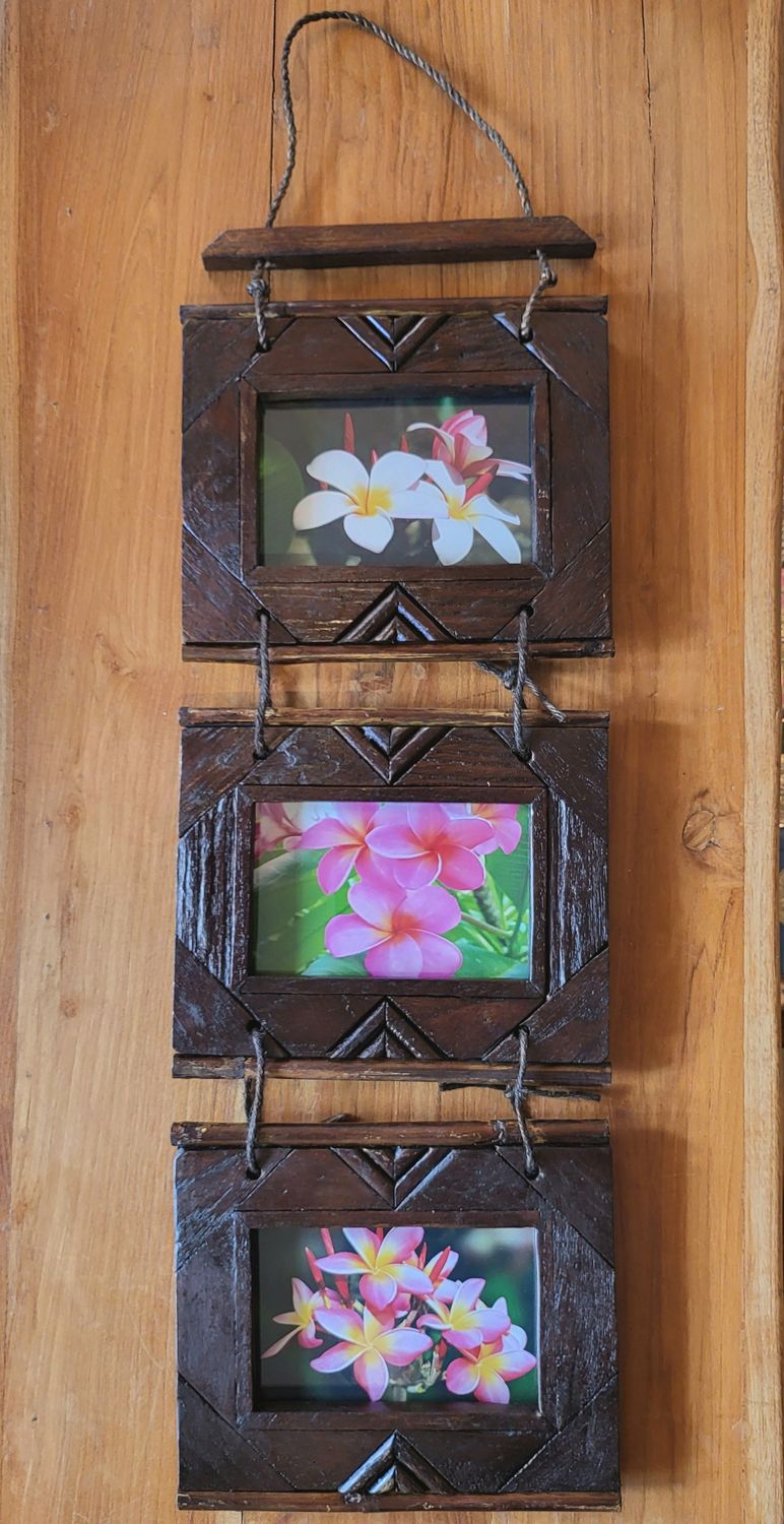 Handmade Teakwood Tri-Frame A
