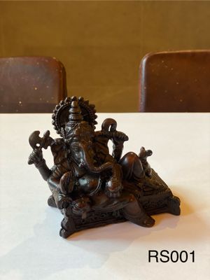 Handmade Resin Resting Ganesha - Medium