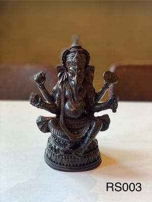 Handmade Resin Sitting Ganesha - Medium