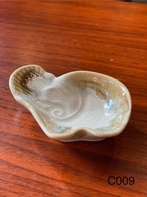 Ceramic Dip Bowl, Off White Elephant Shaped