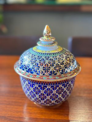 Benjarong Bowl with Lid , Size M